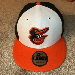 New Era Orioles Black and Orange Cap